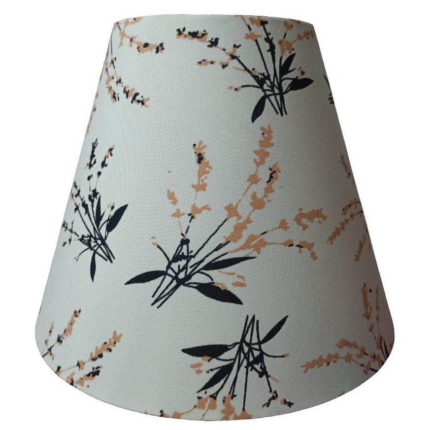 White Printed Lampshade - photo