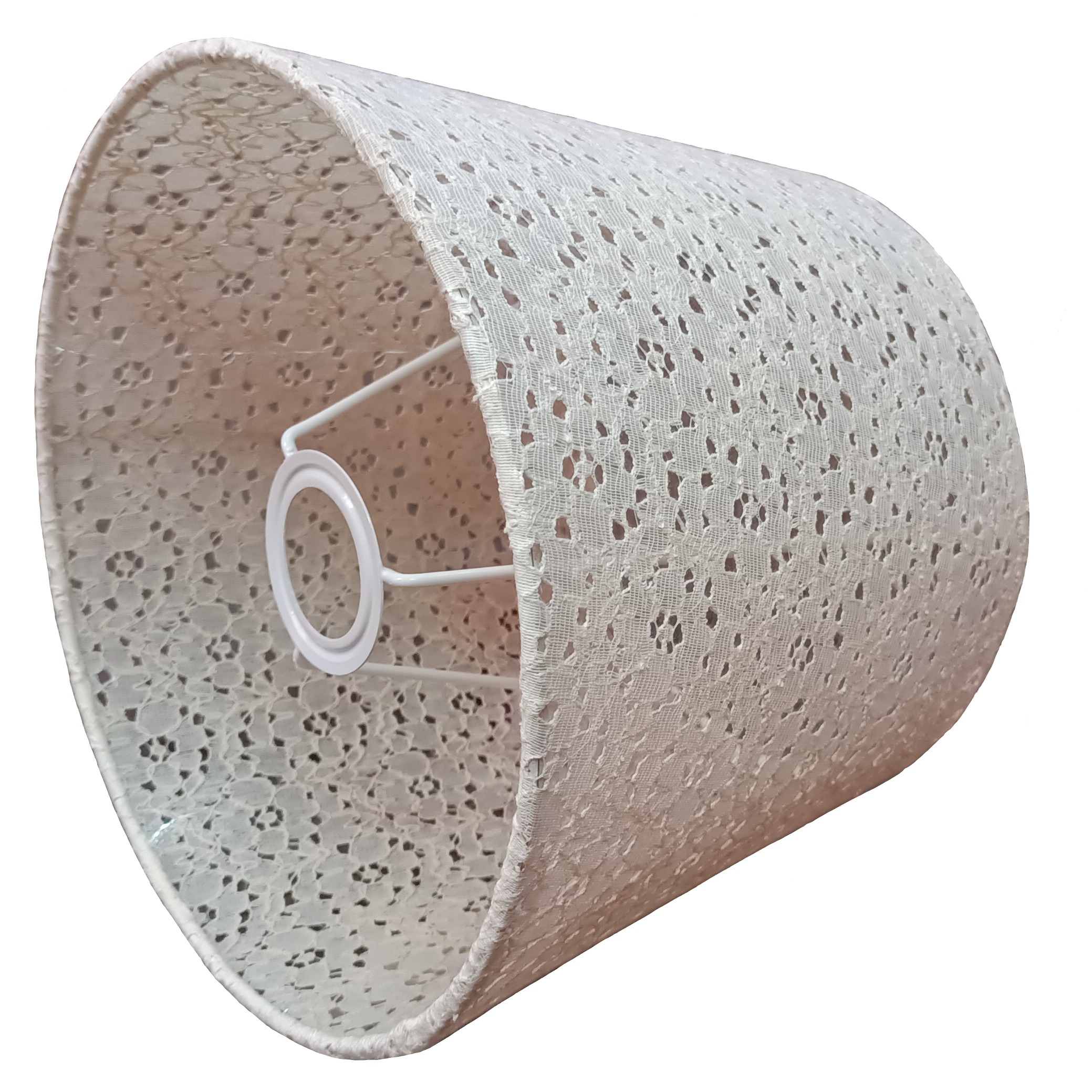 Printed Lampshade in Off White Color - photo