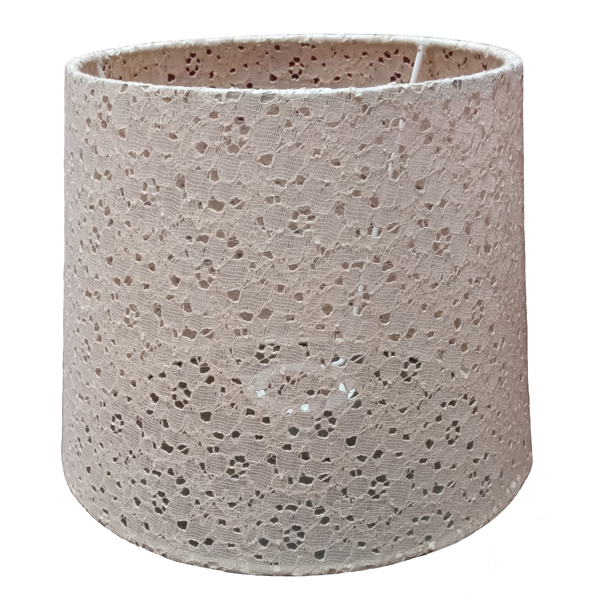 Printed Lampshade in Off White Color - front-view