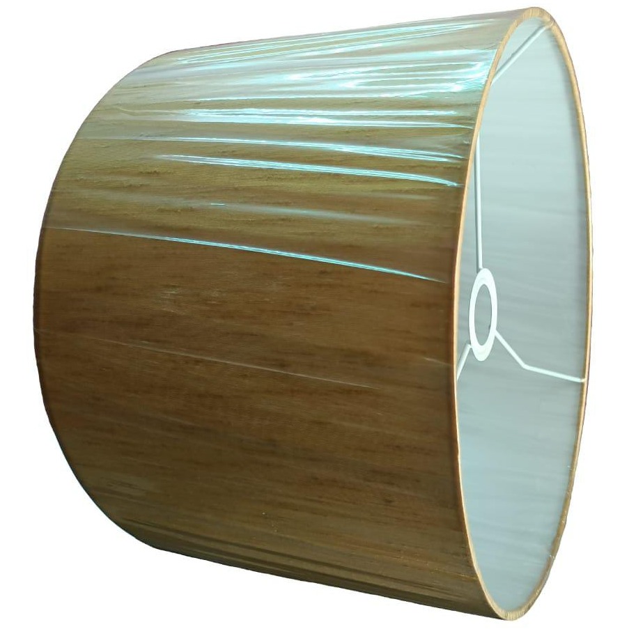 Golden Silk Lampshade - front-view