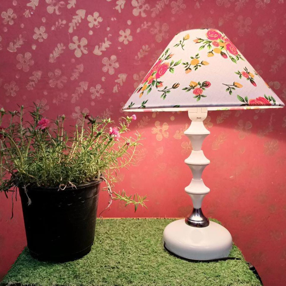 Printed Cone Lampshade - rear-view