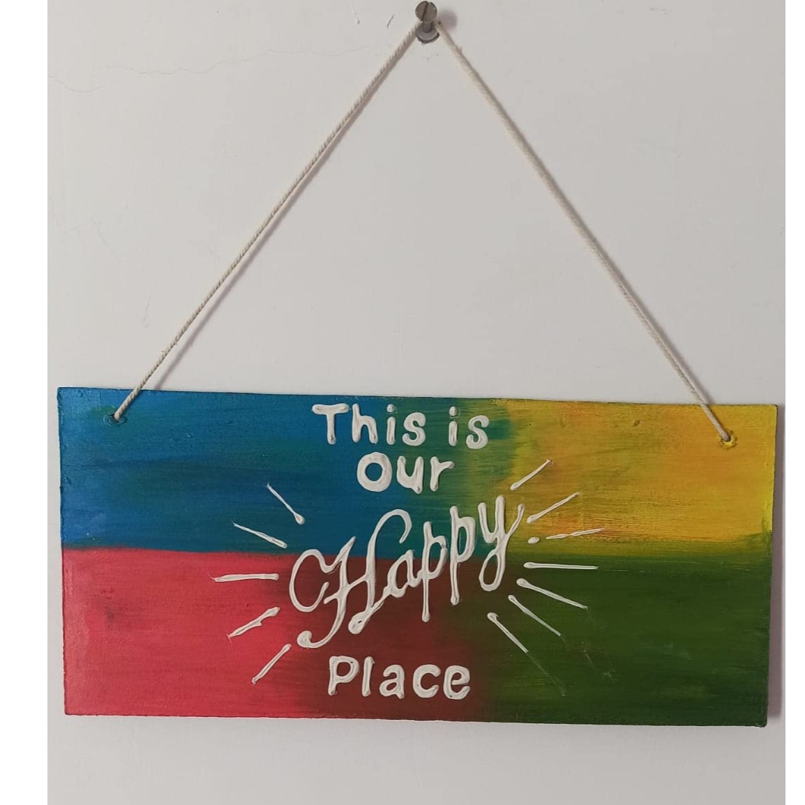 Handicraft Wooden Decorative Wall Hanging/Door Hanging - top_view