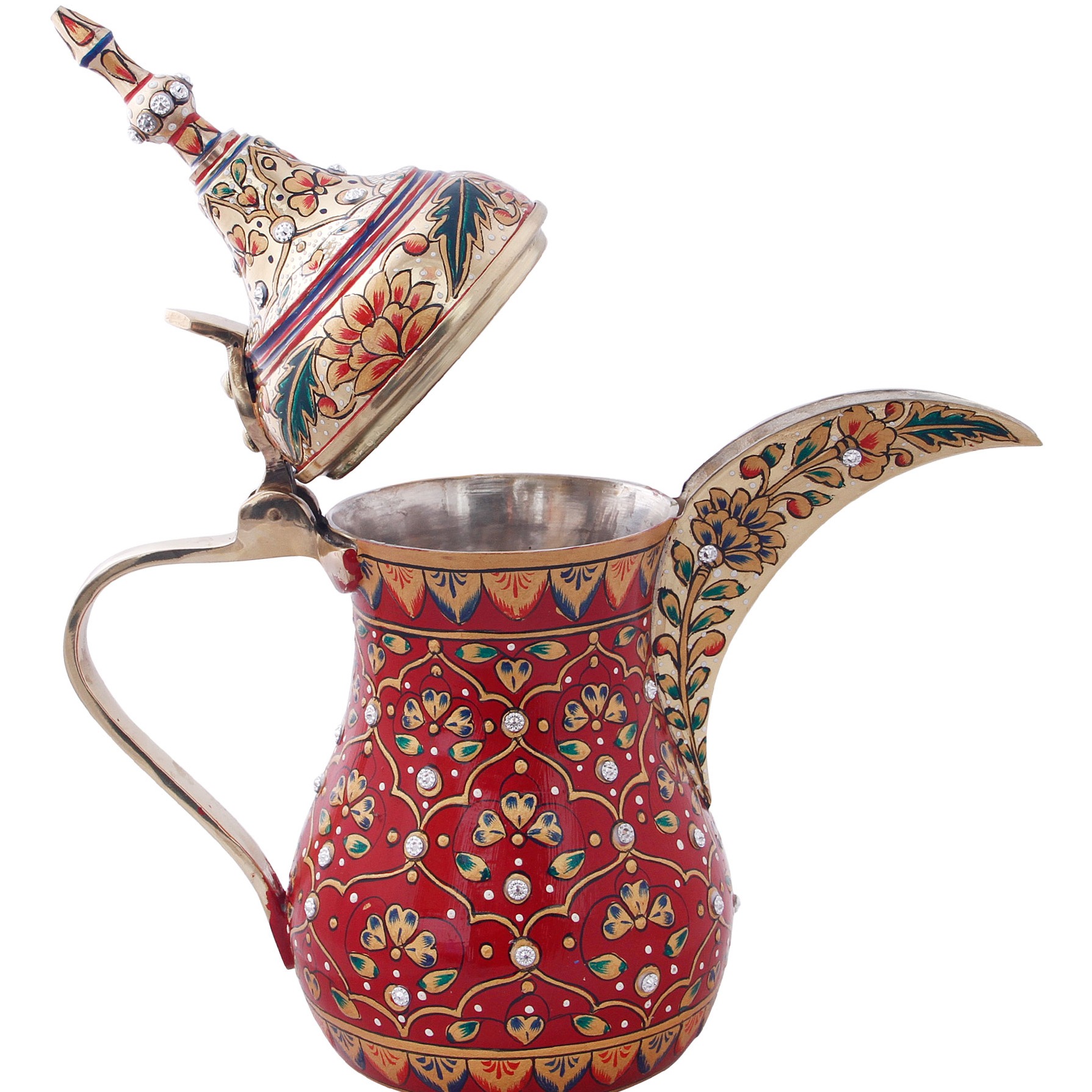 Arabic Dallah Brass Coffee Pot- Majestic - right_view