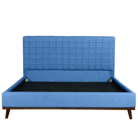 Isidora Upholstered Bed In Blue Colour In King Size - top_view