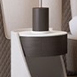 Italian Cassiope King Size Bed With Side table - rear_view