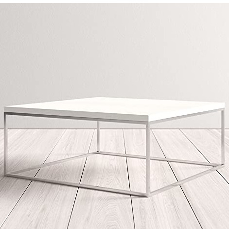 Sapa Coffee Table in Metal Silver Color (Chrome Finish) with wooden top - right_view