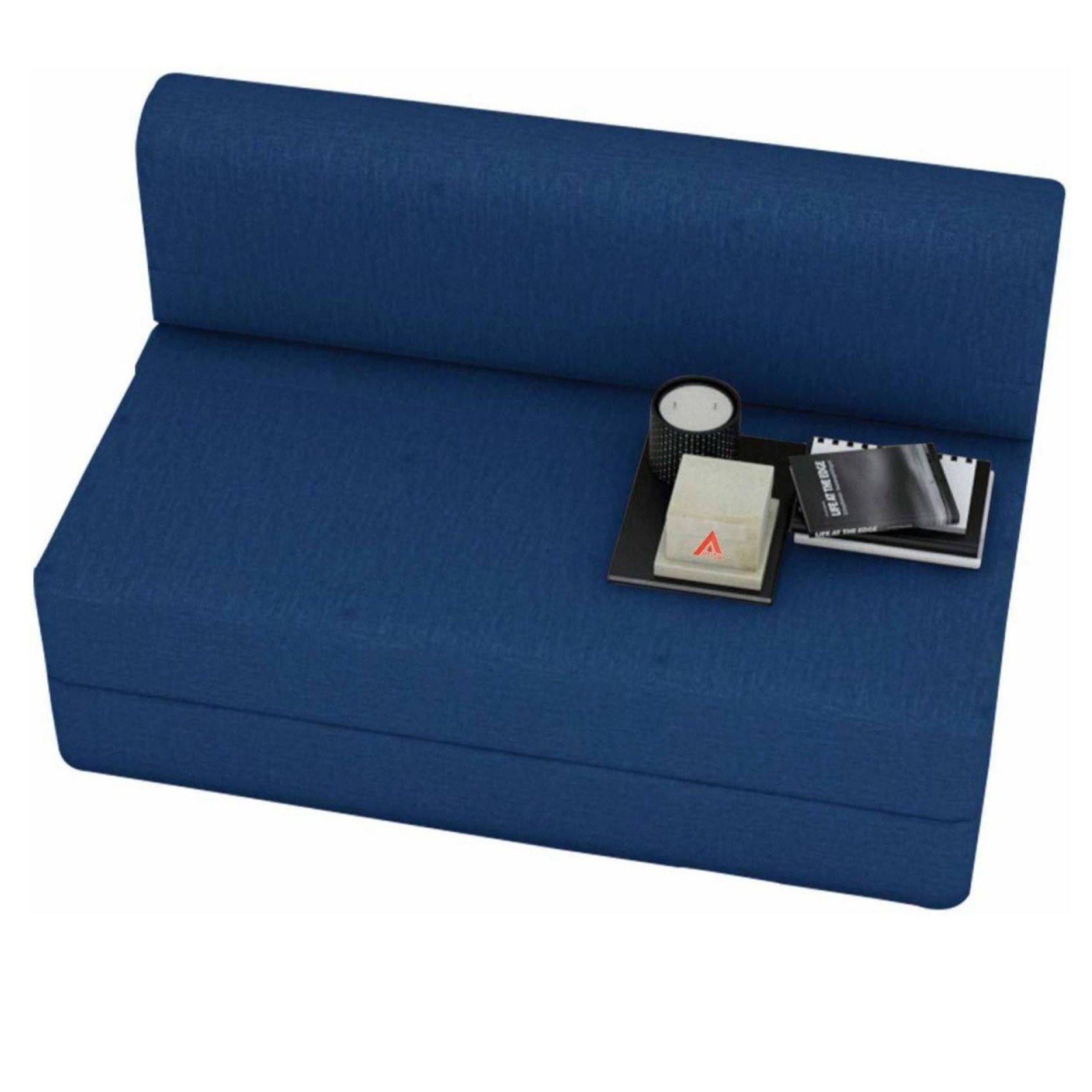 Dublin Navy Blue Sofa Cum Bed - top_view