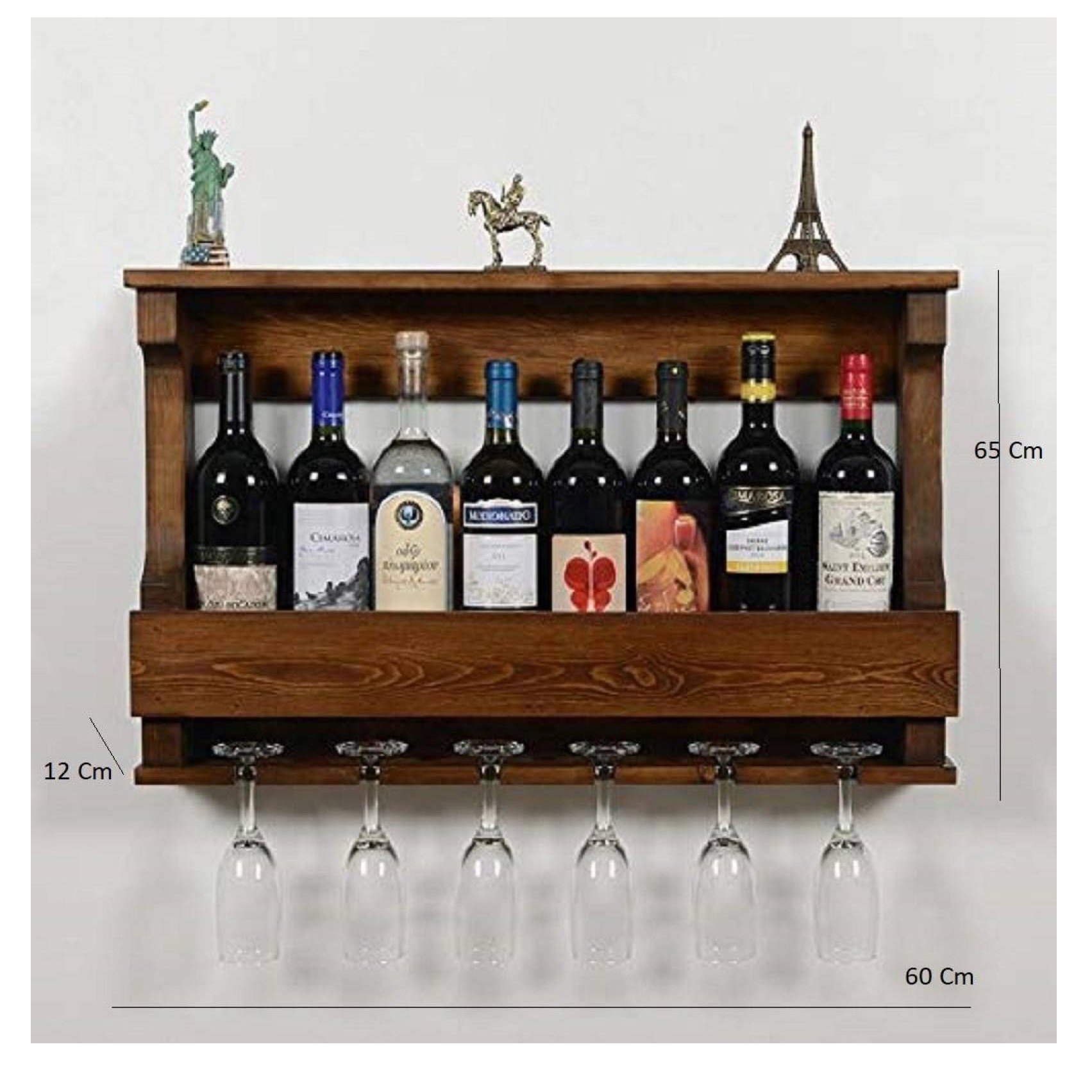 Wooden Bar Cabinet - top-view
