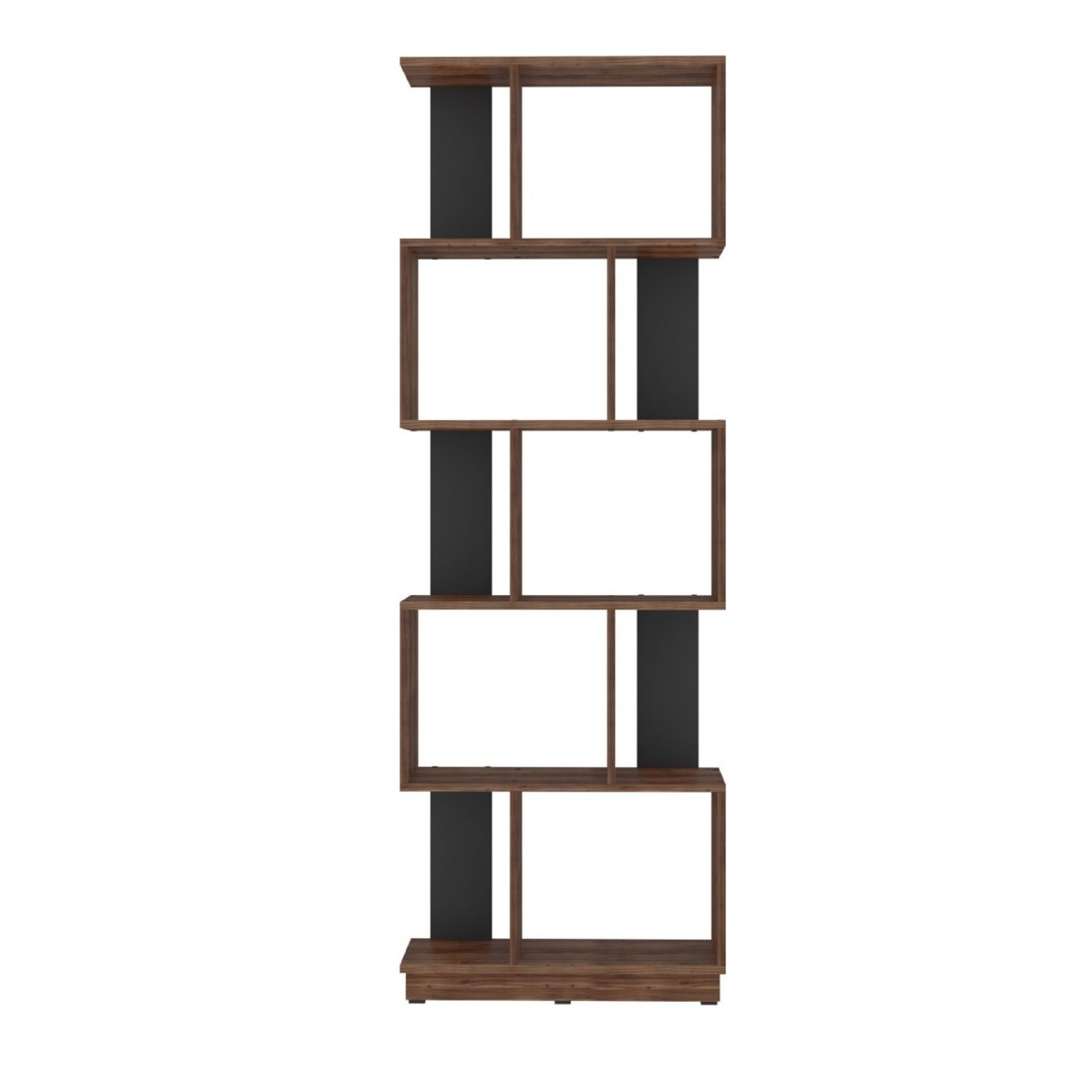 Lisa Engineered Wood Open Book Shelf (5 Shelf) - front_view