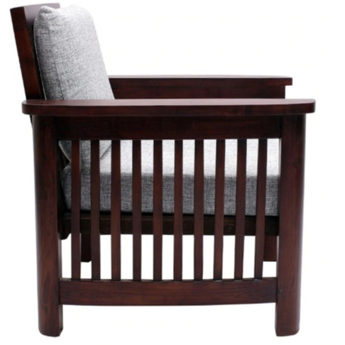 Alkaline Teakwood 3+1+1 wooden sofa - bottom_view