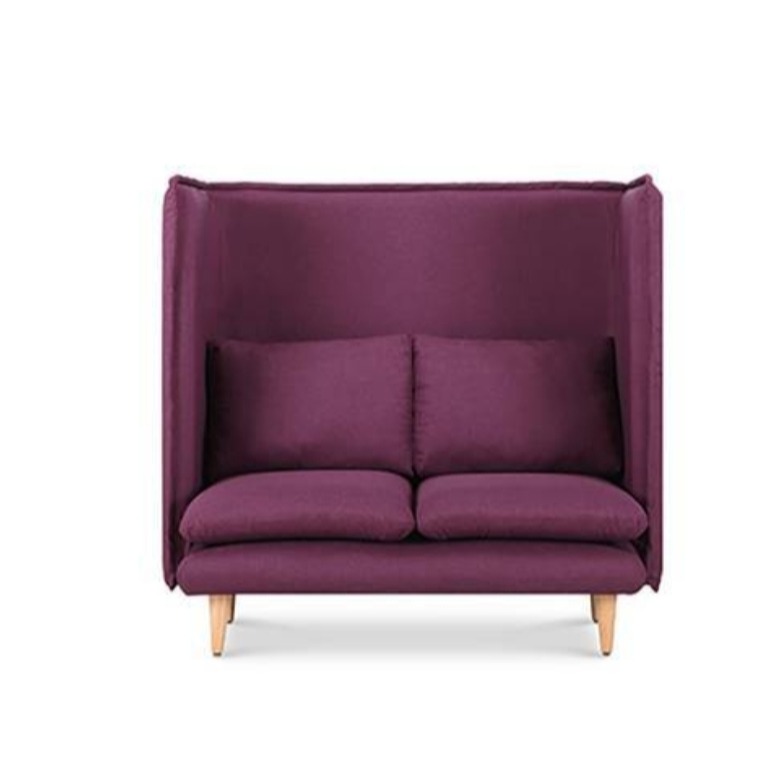 Bielefeld 2 Seater Loveseat Purple Sofa - front_view