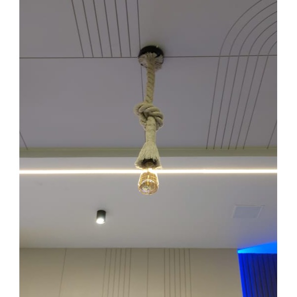Rope  Hanging Light - front_view