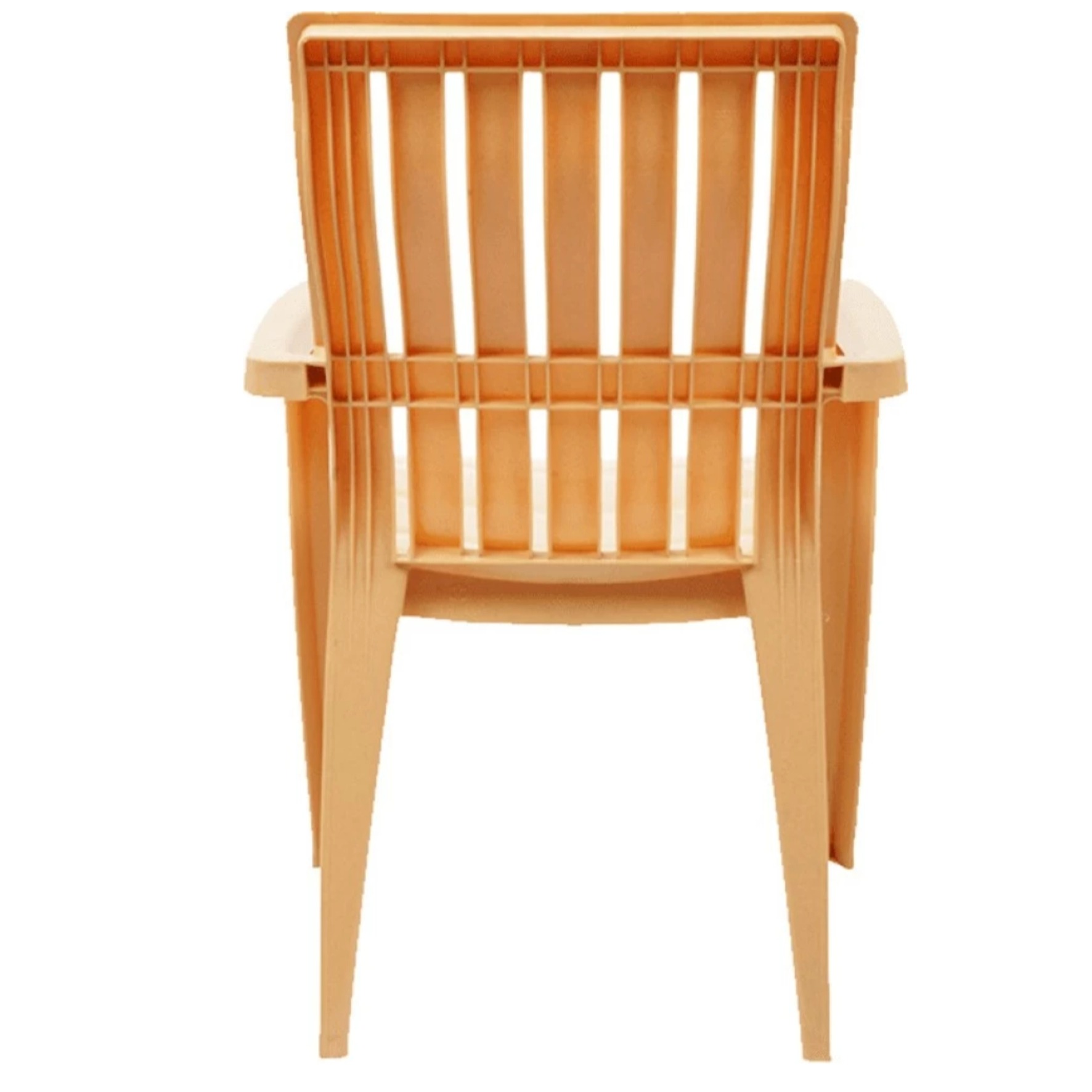 Plastic Outdoor/Indoor Chair (glossy finish) - rear_view