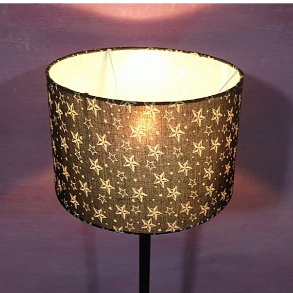 Star Black And White Lampshade - rear_view