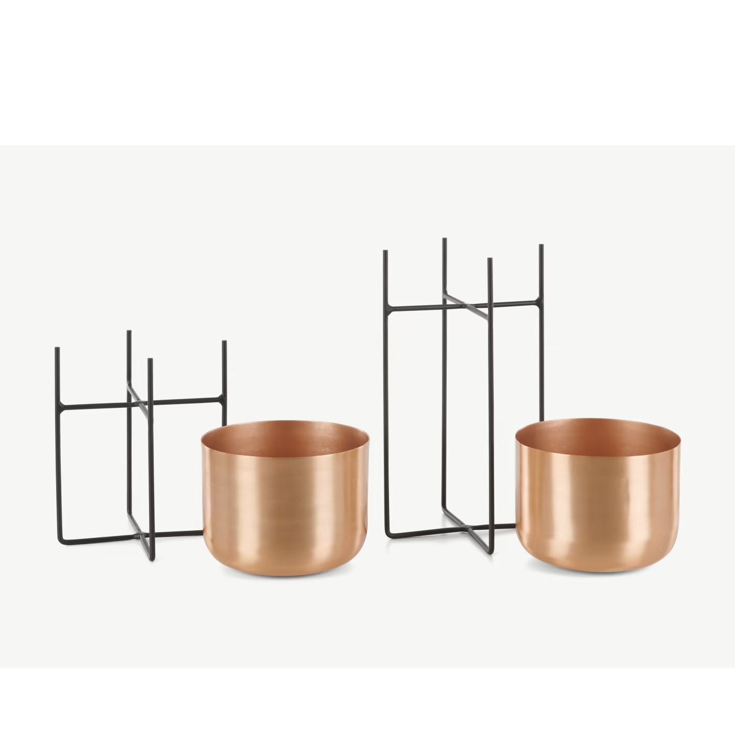 Leonardo Copper Planter Pot with Stand - top_view