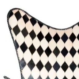 Retro Handmade Leather Butterfly Chair - front_view