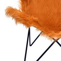 Swanson Leather Butterfly Chair - top_view