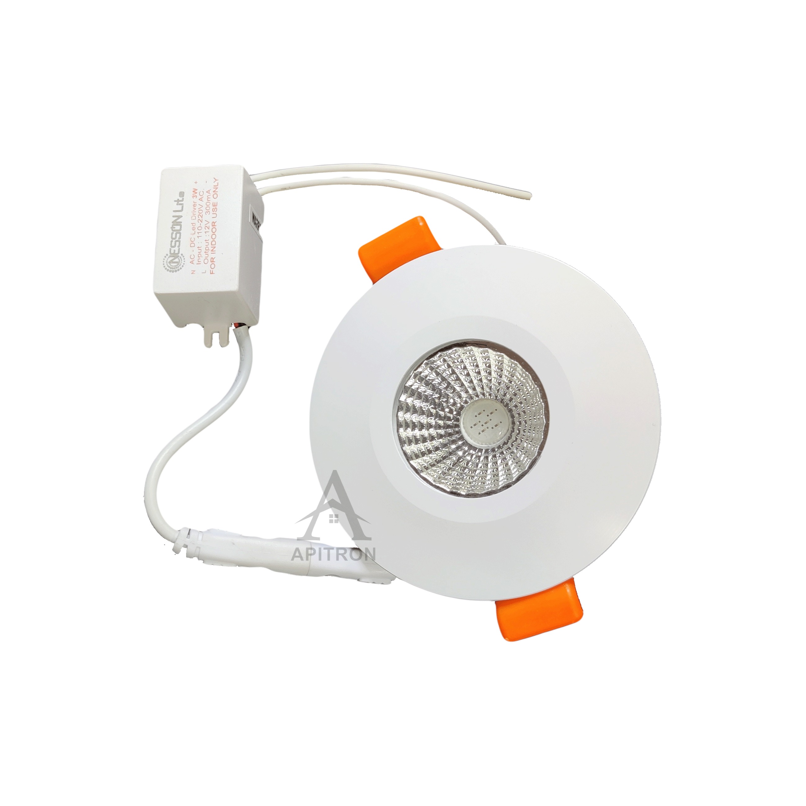 3W LED COB/Focus/Spot Downlight (Pack of 10) - rear_view