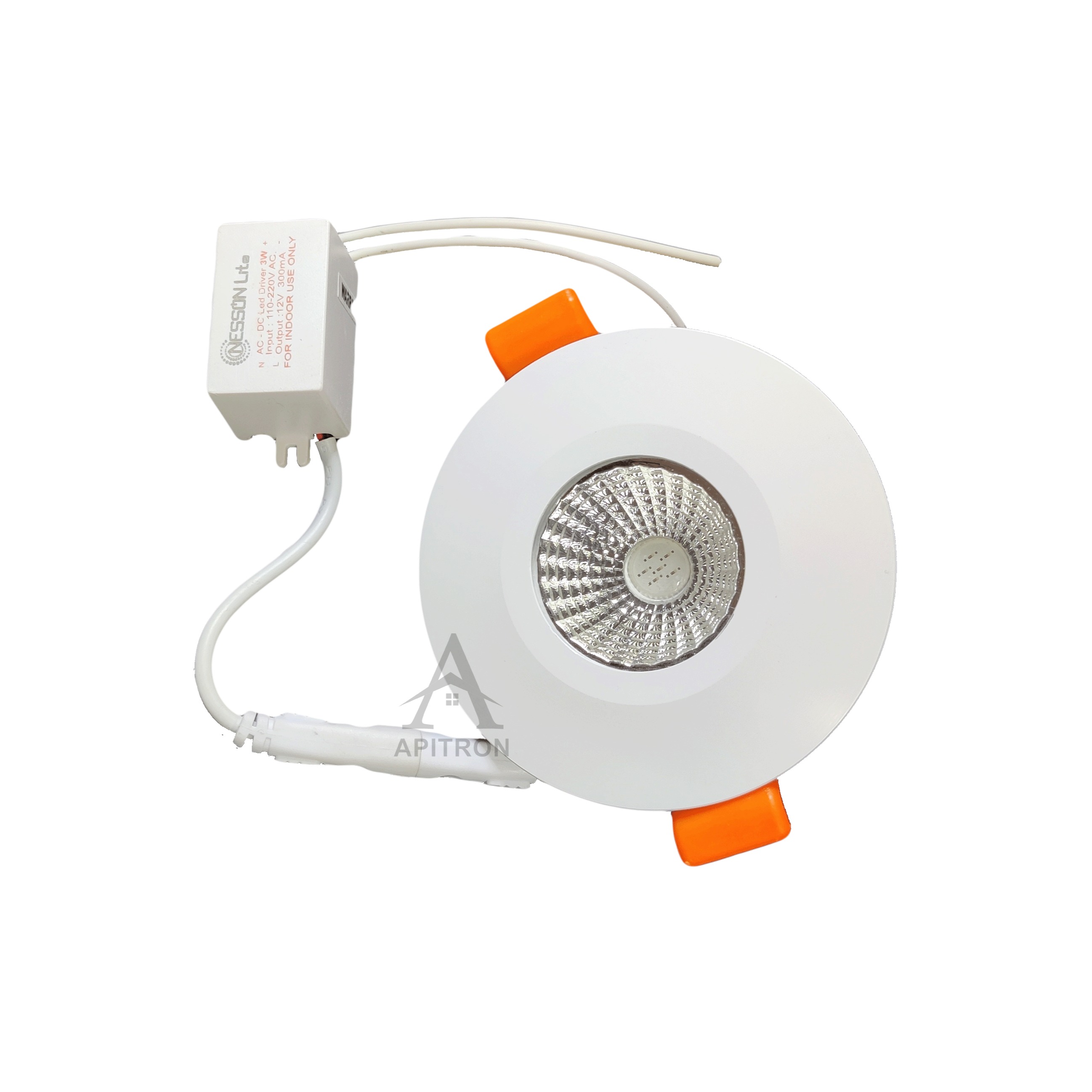 3W LED COB/Focus/Spot Downlight (Pack of 20) - rear_view
