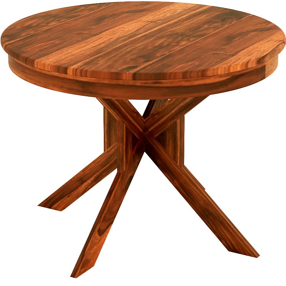 Pure Sheesham Wooden Dining Table Set - left_view