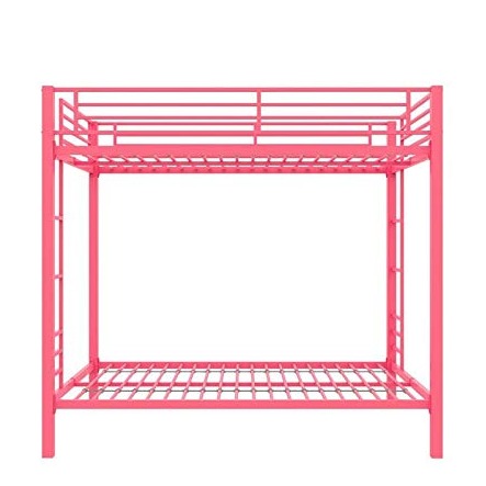 Crater Metal Bunk Bed (Pink) - right_view
