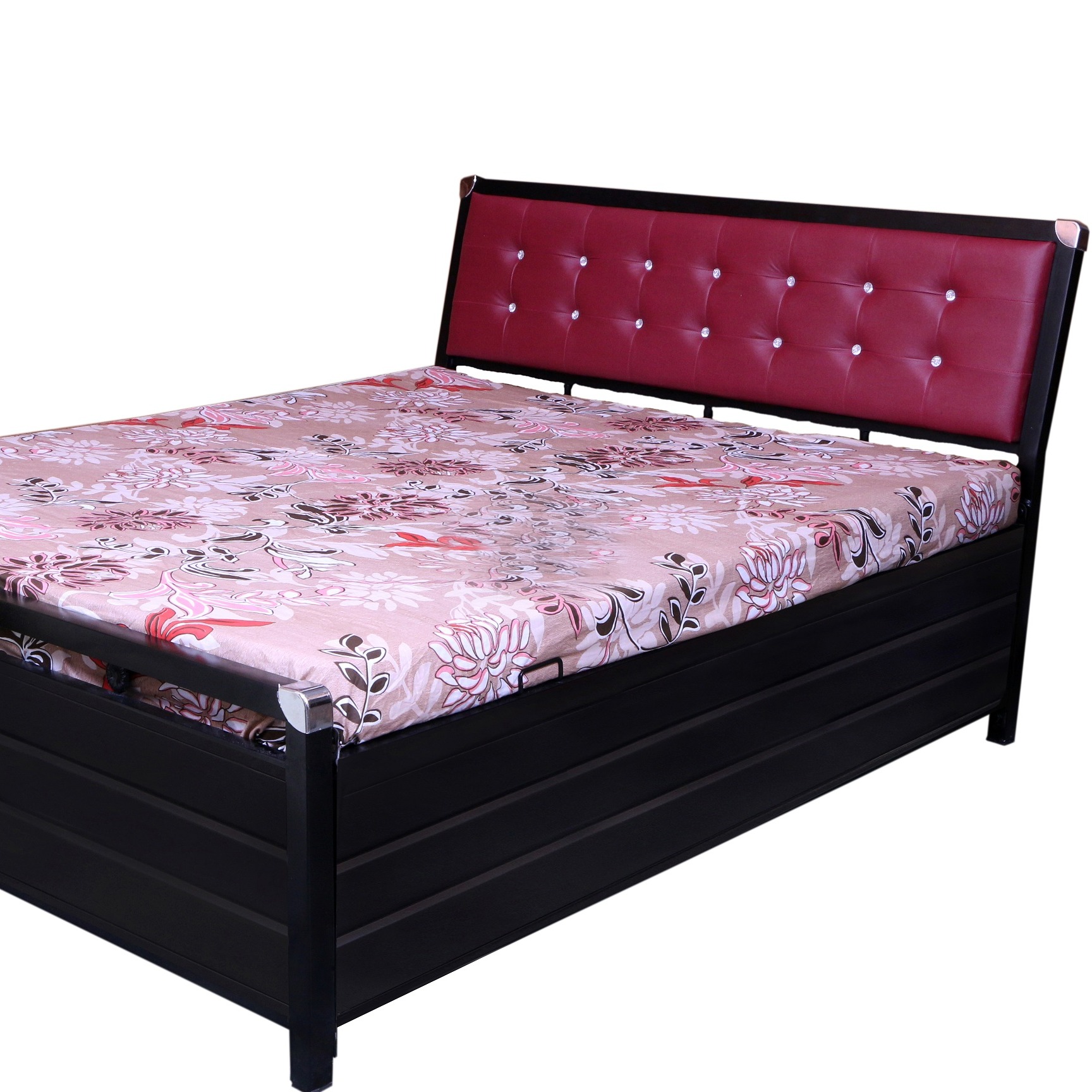 Nimoron Metal Bed With Hydraulic Storage - front_view