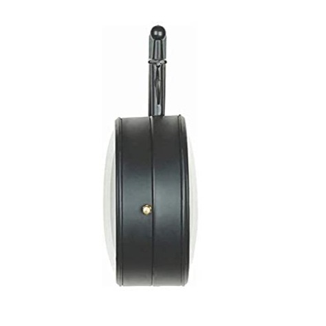 Victoria Iron Dia Retro Double Sided Station Railway Wall Clock (Black, 8 Inch) - top_view