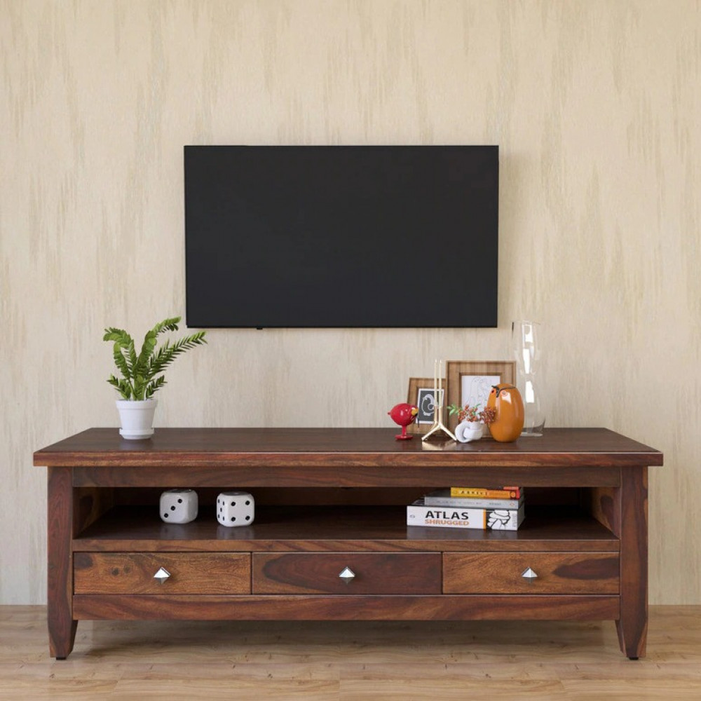 Buy Solid Wood TV Console Table upto 70% off at Apkainterior