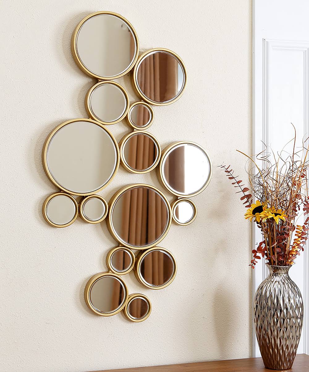 Mirror Bubble Metal Wall Art - front_view