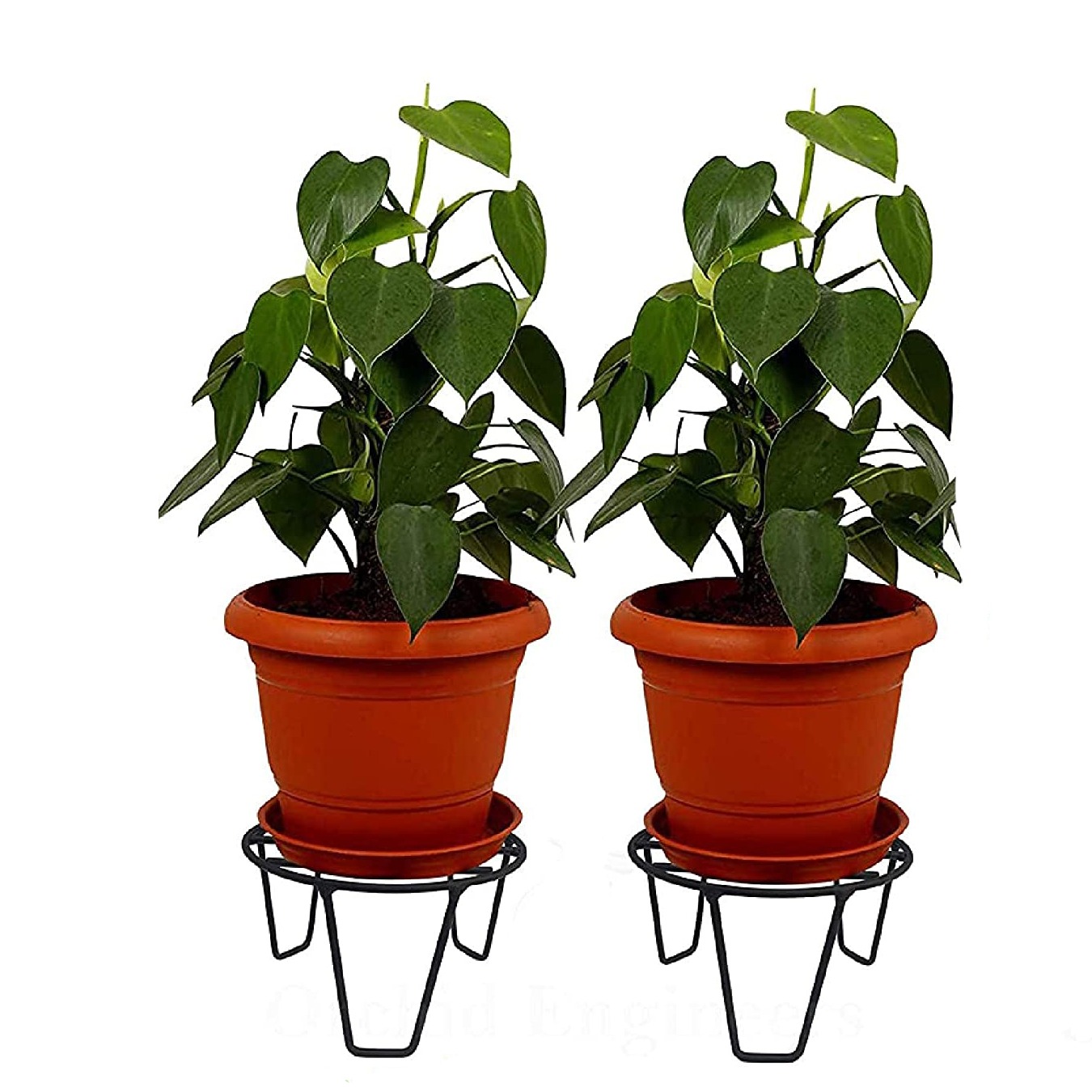 Metal Flower Pot Stand - set of 4 - top_view