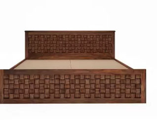 Malawi Sheesham Rosewood Wooden King Size Bed - front_view