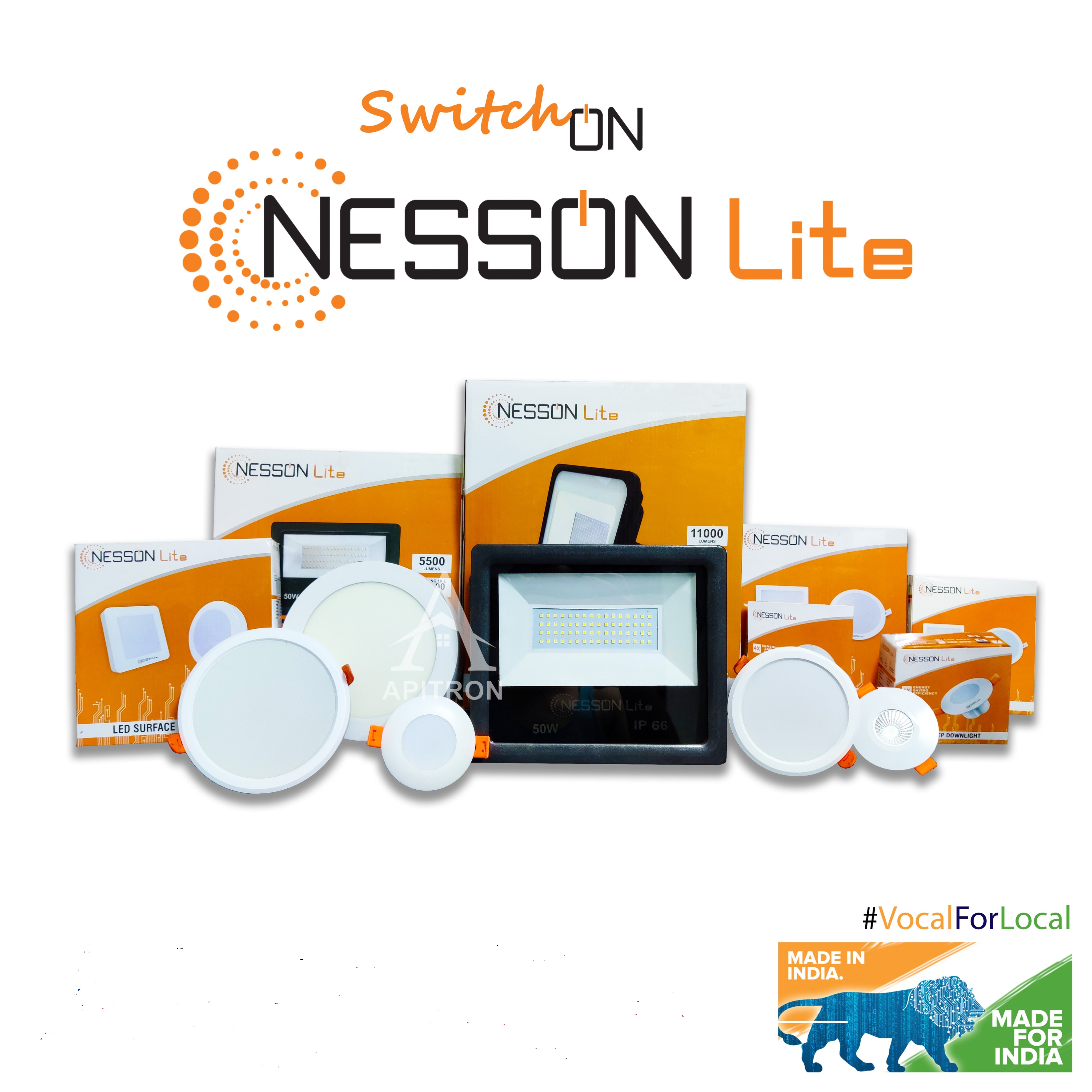 3W LED COB/Focus/Spot Downlight (Pack of 10) - bottom_view