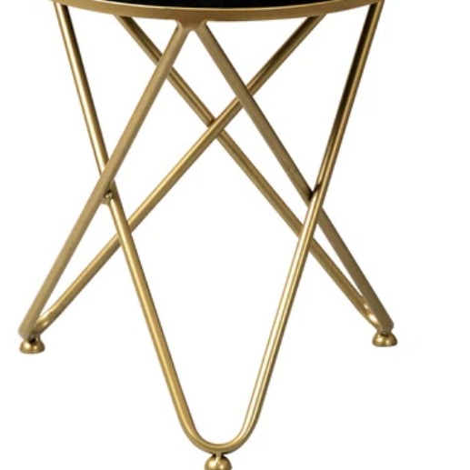 Varg Metallic Stool with Metalic Cross Legs - bottom_view