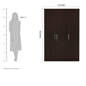Engineered Rene Wood Wardrobe (3 Doors) - front_view