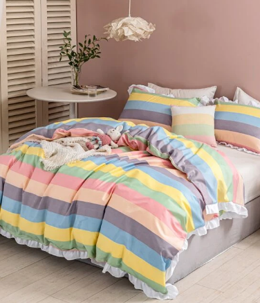 Striped Pattern Bedsheet - left_view