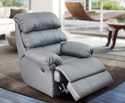 Recliner Sofa With Grey Color - front_view