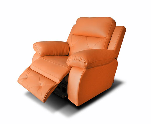 Spino 1 Seater Recliner in Orange Colour - front_view