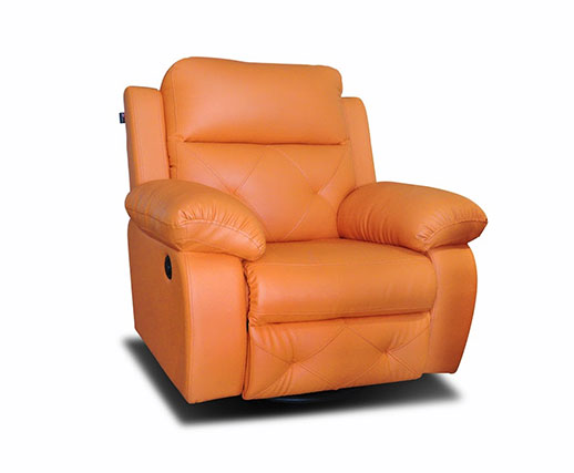 Spino 1 Seater Recliner in Orange Colour - top_view