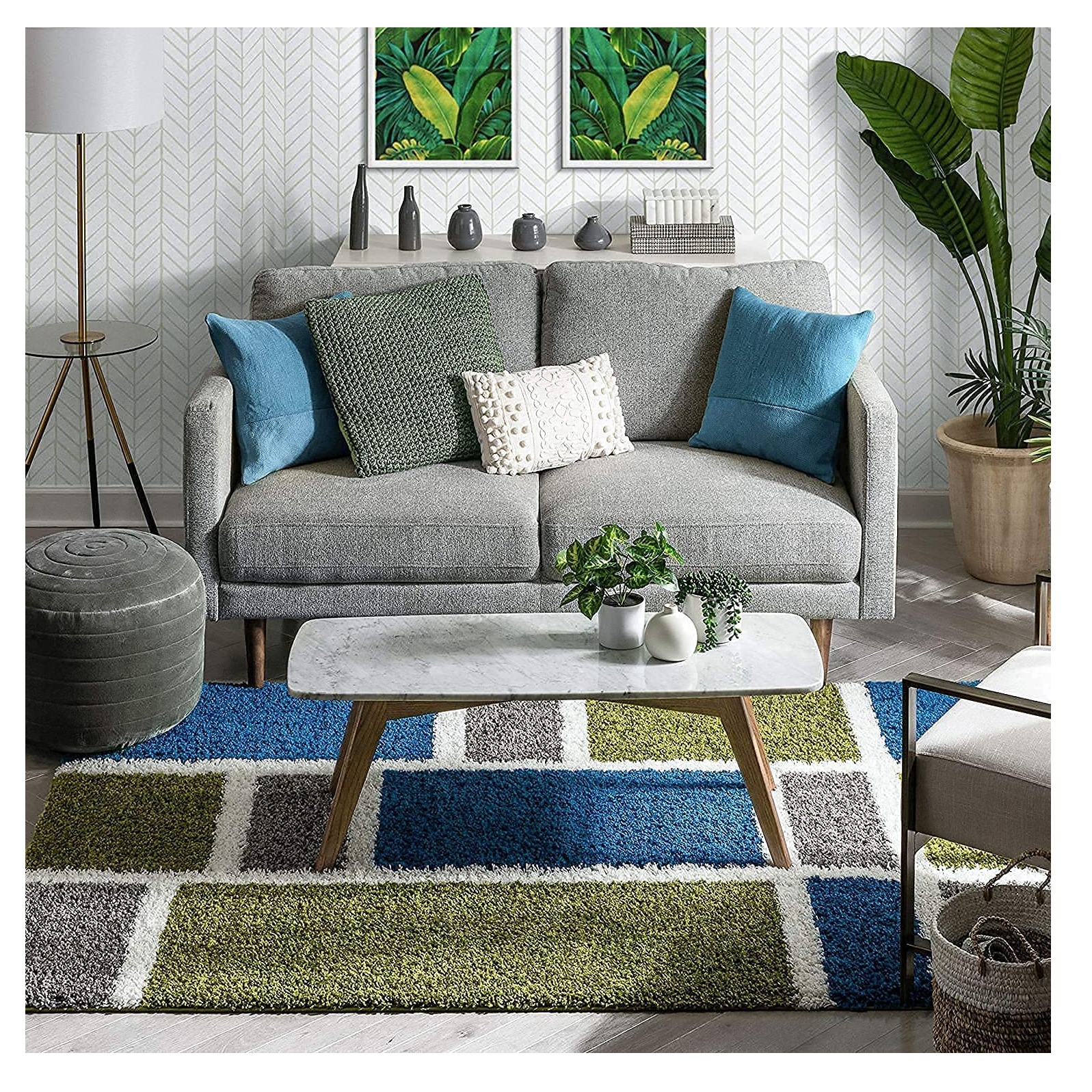 Multi Abstract Carpet - top_view