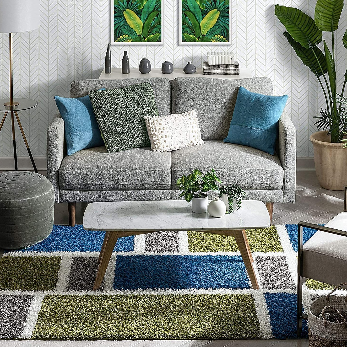 Multi Abstract Carpet - bottom_view