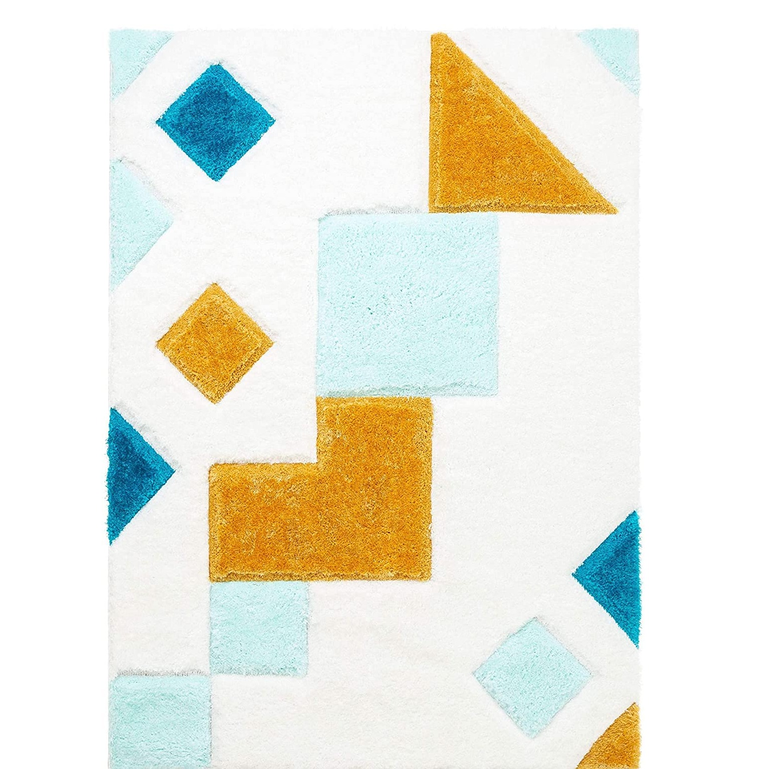 Handwoven Shaggy Carpet - top_view