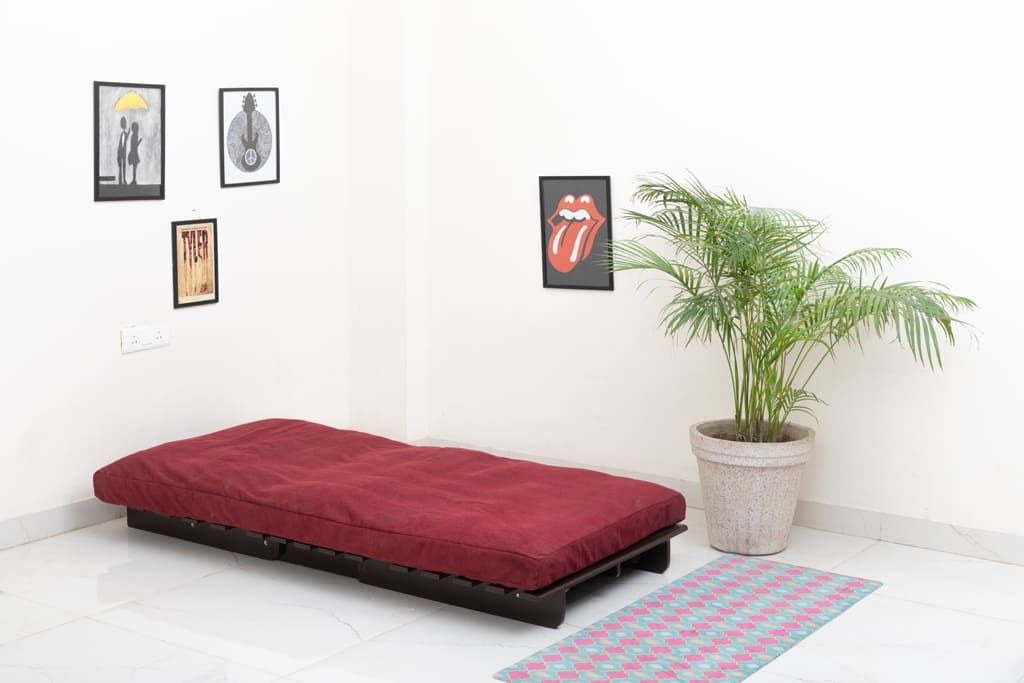 Single Futon Sofa Cum Bed - front_view