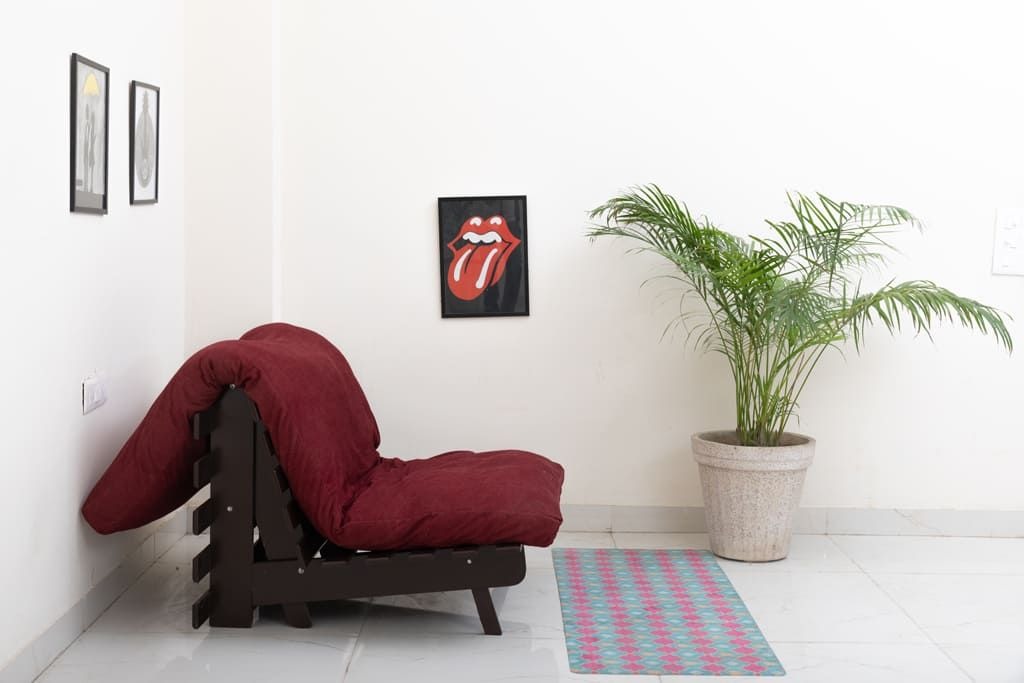 Single Futon Sofa Cum Bed - rear_view