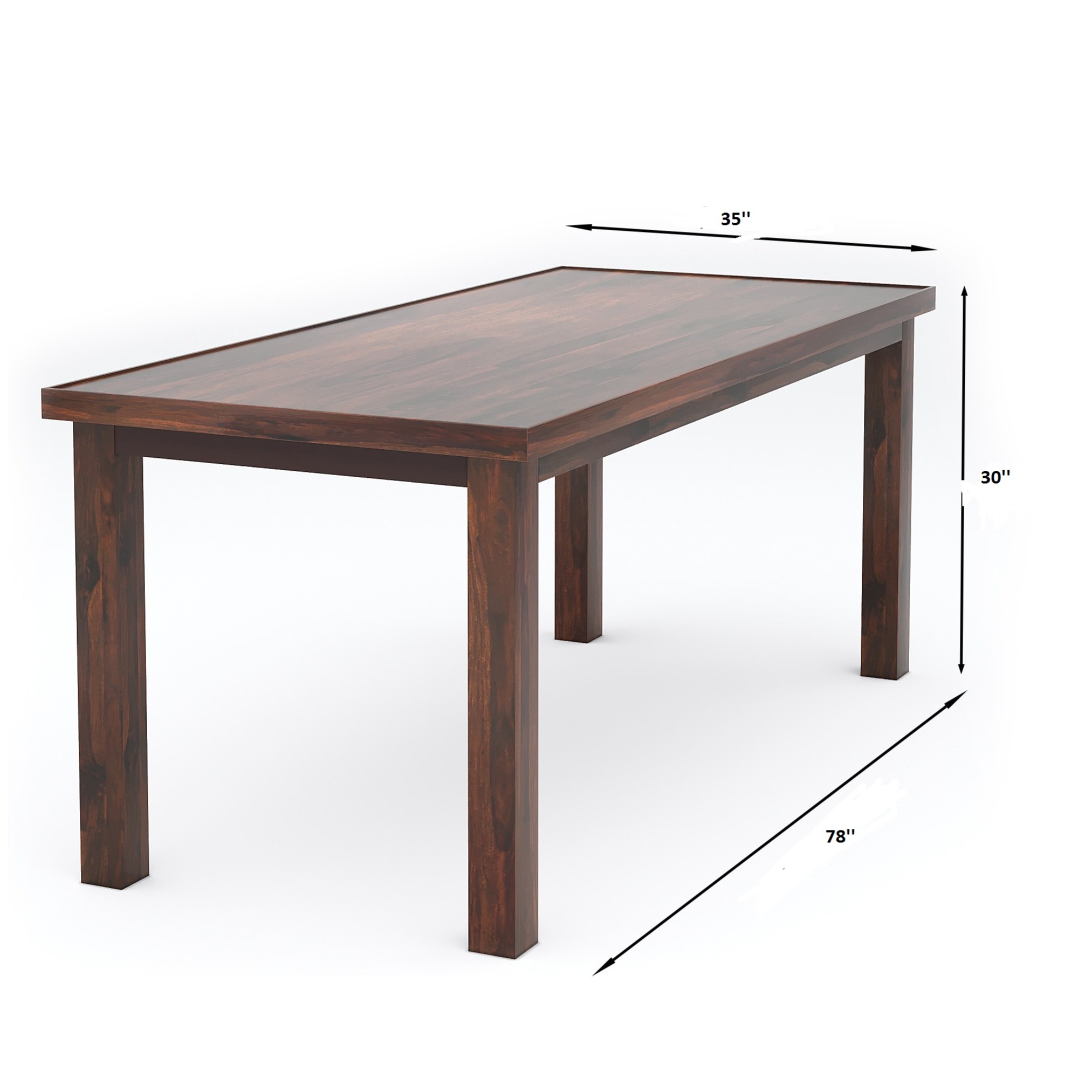 Premium Sheesham Wood Solid Wood 8 Seater Dining Set - left_view