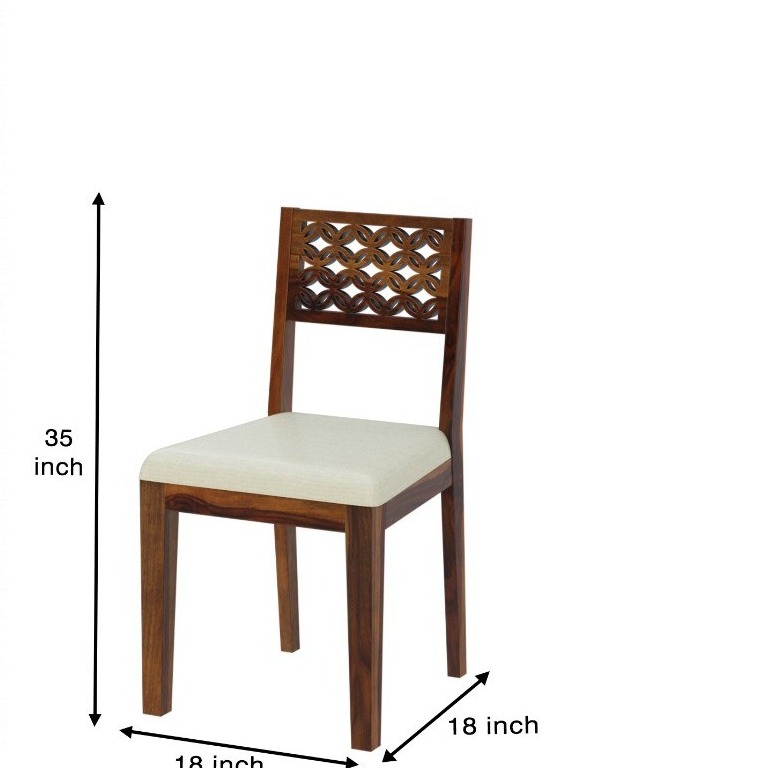 Sheesham Wood 6 Seater Dining Set - bottom_view