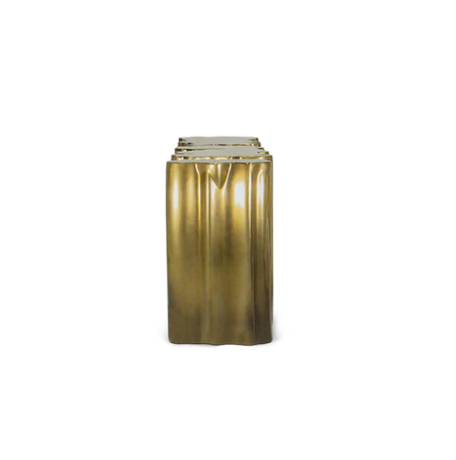 Creative golden centre table/Monochrome Gold Console - left_view