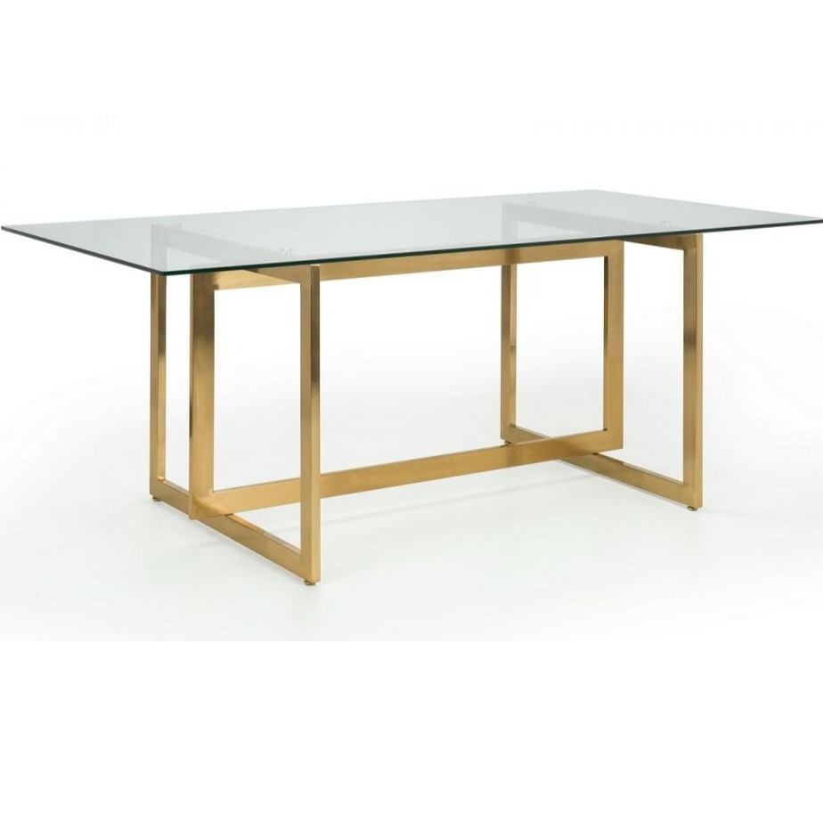 Dave Metal Blue 4 Seater Dining Set - front_view