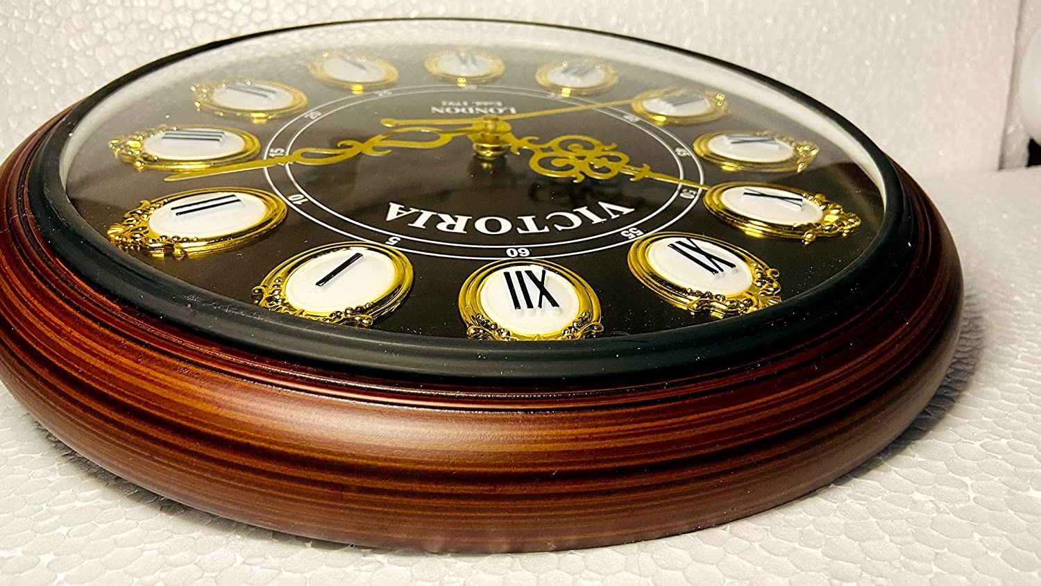 Kirby Roman Number Wooden Wall Clock - front_view