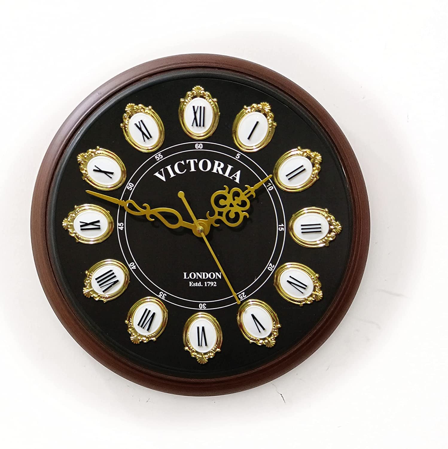 Kirby Roman Number Wooden Wall Clock - bottom_view