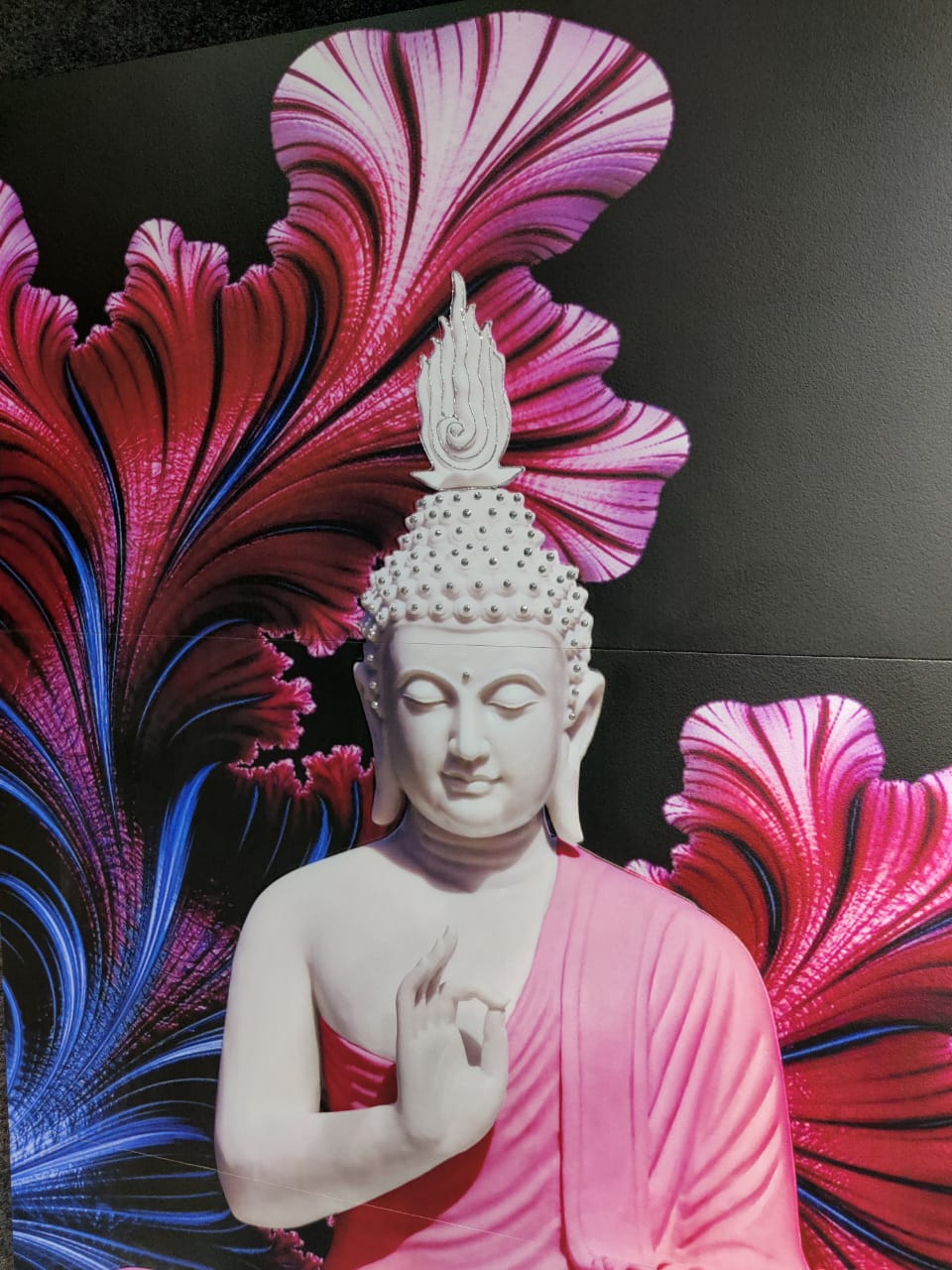 Buddha Ceramic Tile 12X8 Ft - top_view